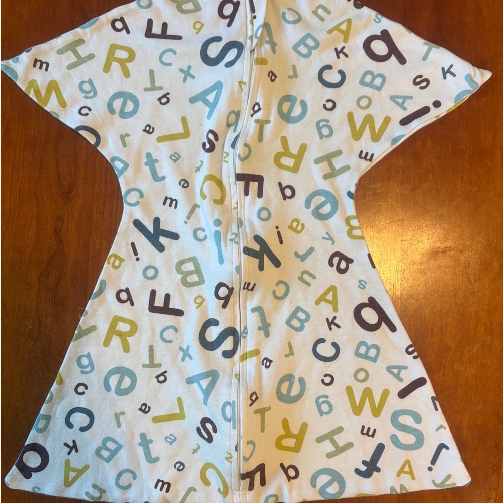 Zipadee Zip Alphabet Print Transition Baby Swaddle